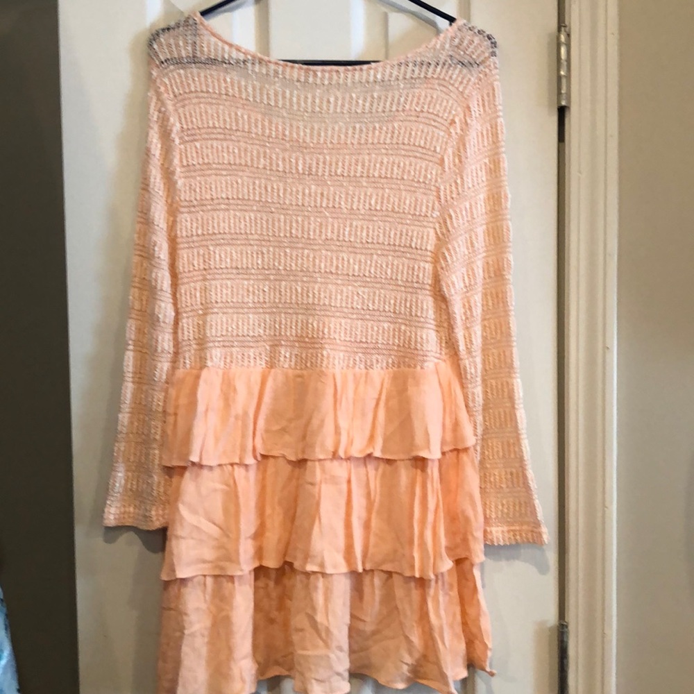 Peach Ruffle Layer Top - Picture 2 of 2